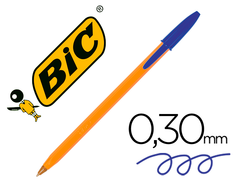 ESFEROGRAFICA BIC LARANJA AZUL