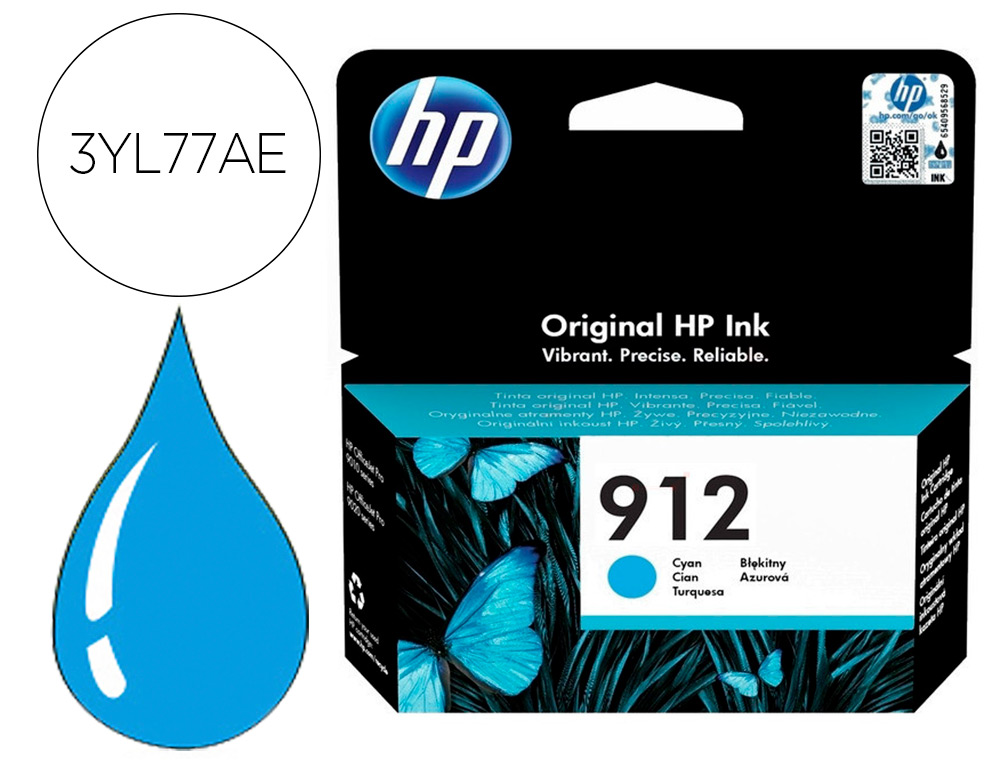 TINTEIRO HP 912 OFFICEJET 8010 / 8020 / 8035 CIAN 315 PAG
