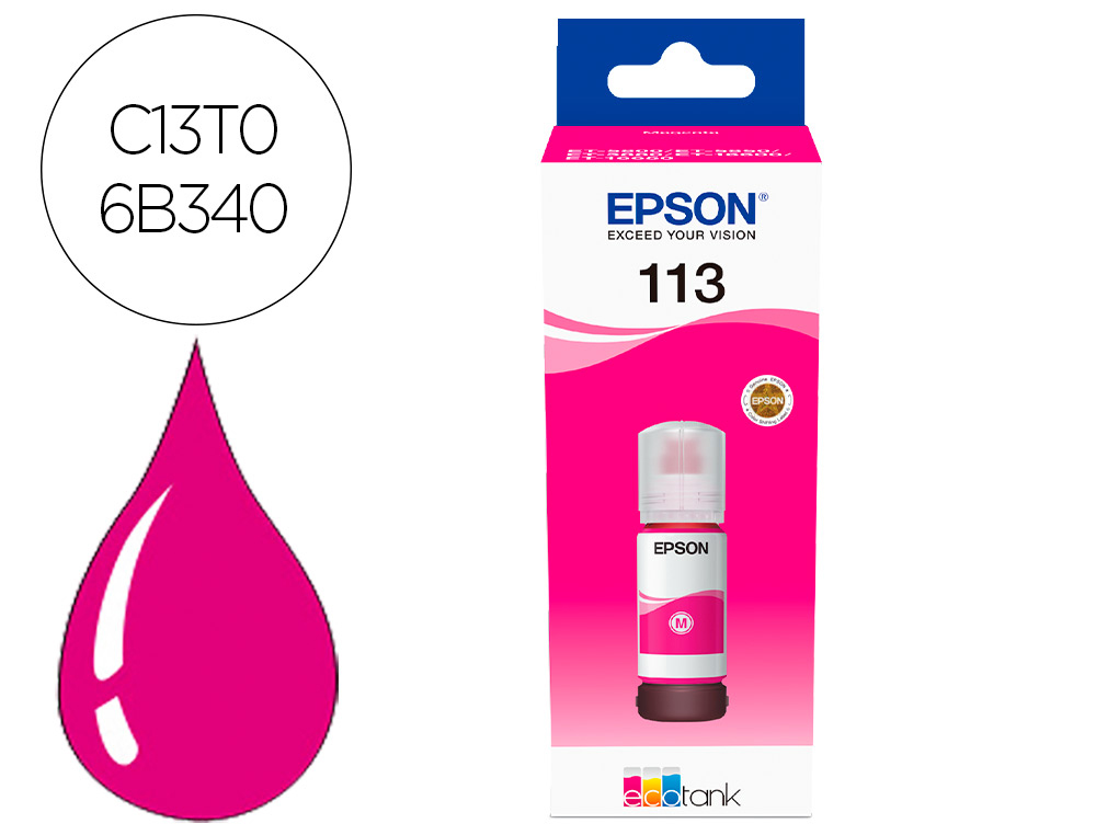 TINTEIRO EPSON ECOTANK 113 SERIES MAGENTA
