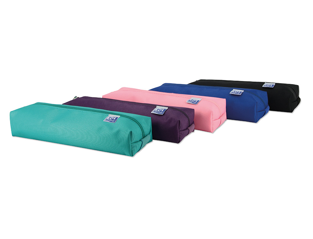 ESTOJO ESCOLAR OXFORD KANGOO TEENS RETANGULAR MEDIO CORES SORTIDAS 220X70X35 MM