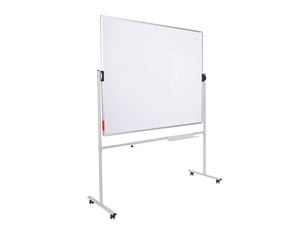 QUADRO BRANCO ROCADA GIRATORIO DUPLA FACE ACO LACADO MAGNETICO COM BANDEJAS ACESSORIOS 150X180 CM