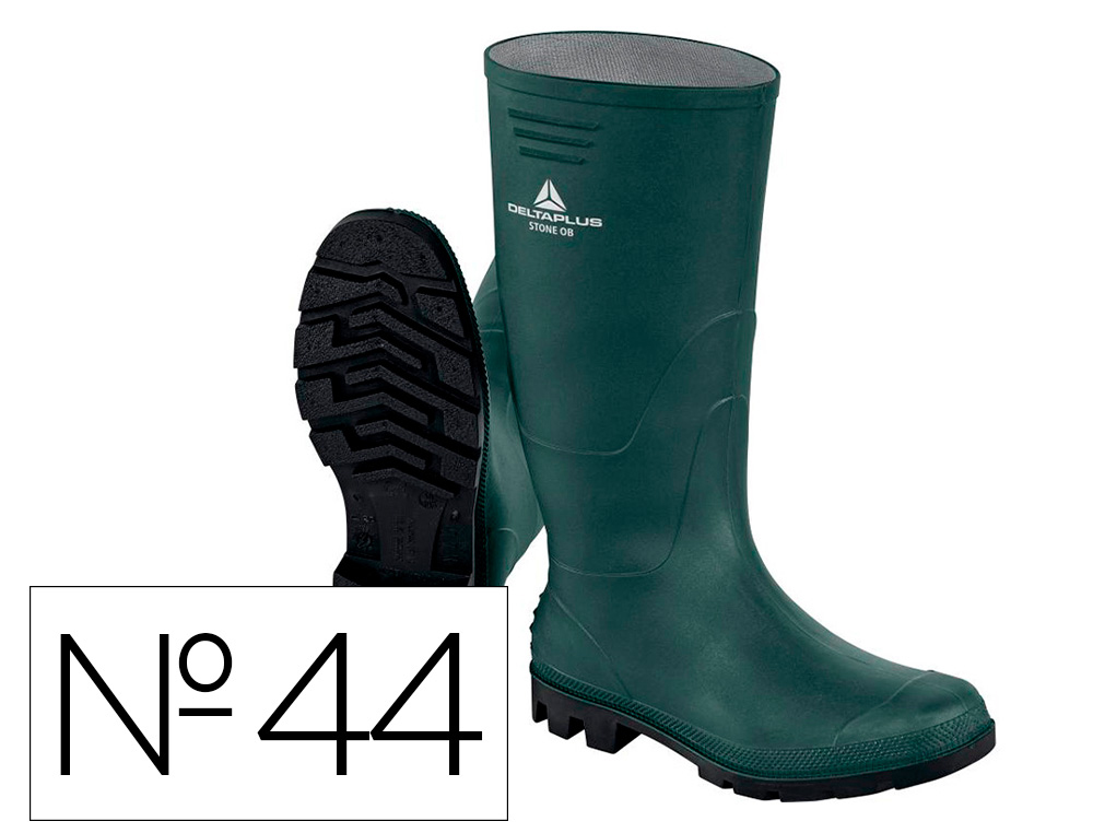 BOTAS DELTAPLUS DE SEGURANCA STONE PVC VERDE SOLA DE PITOES TAMANHO 44