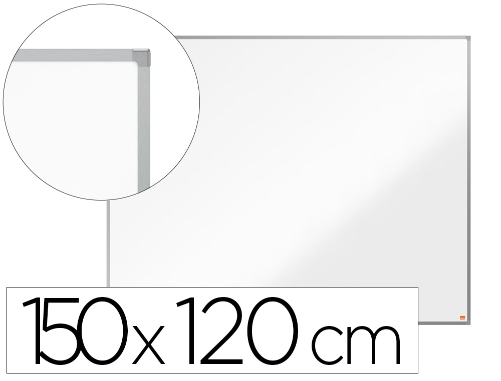 QUADRO BRANCO NOBO ESSENCE ACO LACADO 150X120 CM