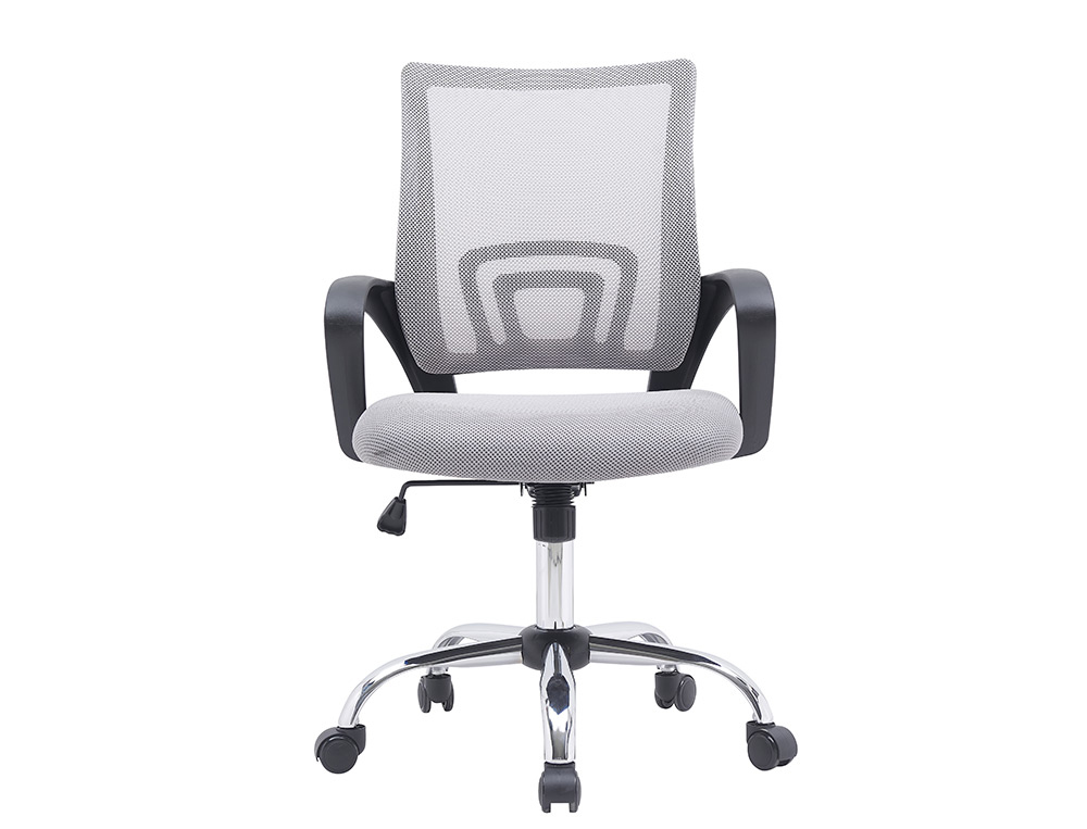 CADEIRA Q-CONNECT DE ESCRITORIO SIENA MALHA BASE METALICA ALT MAX 1000 LARG 560 PROF 570 RODAS PREMIUM COR CINZA