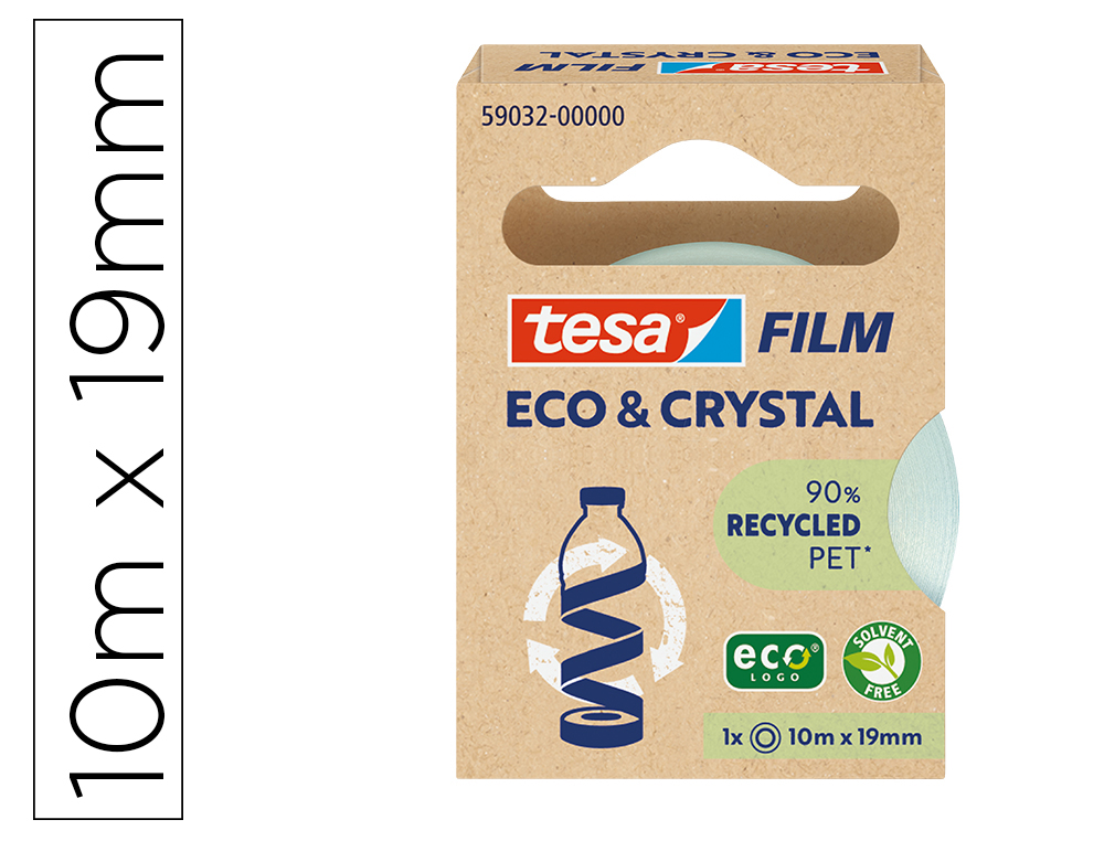 FITA ADESIVA TESA FILM ECO&CRISTAL TRANSPARENTE 10 M X 19 MM