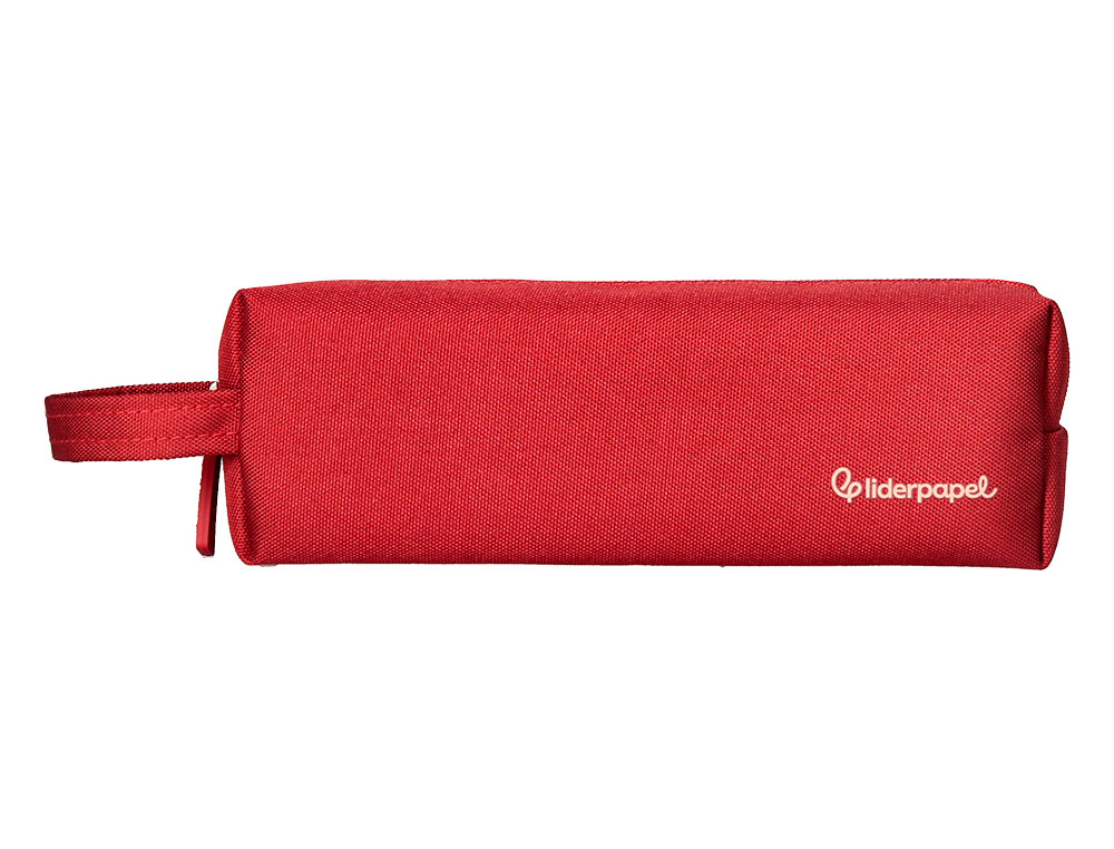 ESTOJO ESCOLAR LIDERPAPEL RETANGULAR COM ASA 210X70 MM VERMELHO