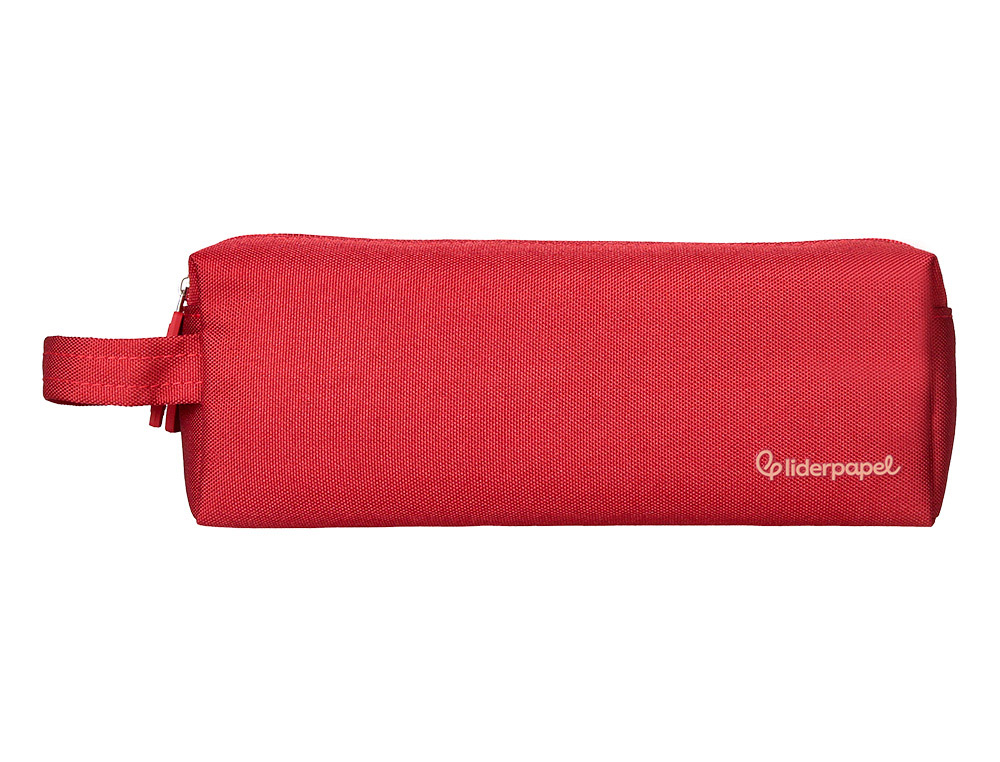 ESTOJO ESCOLAR LIDERPAPEL RETANGULAR COM ASA 2 FECHOS 210X80 MM VERMELHO