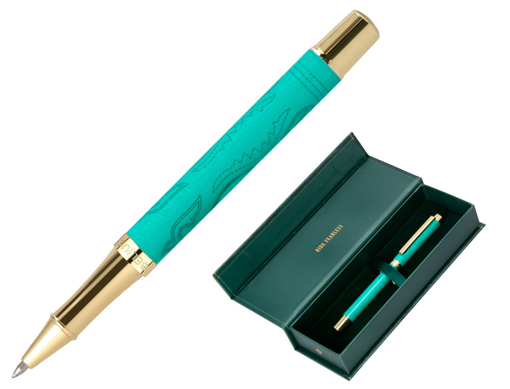 ROLLER BELIUS WILD WEST ALUMINIO COR VERDE DOURADO TINTA COR PRETO CAIXA DE DESIGN