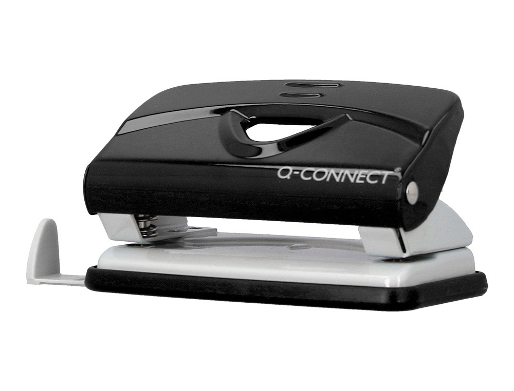 FURADOR Q-CONNECT KF14214 PRETO ABERTURA 1 MM CAPACIDADE 10 FOLHAS
