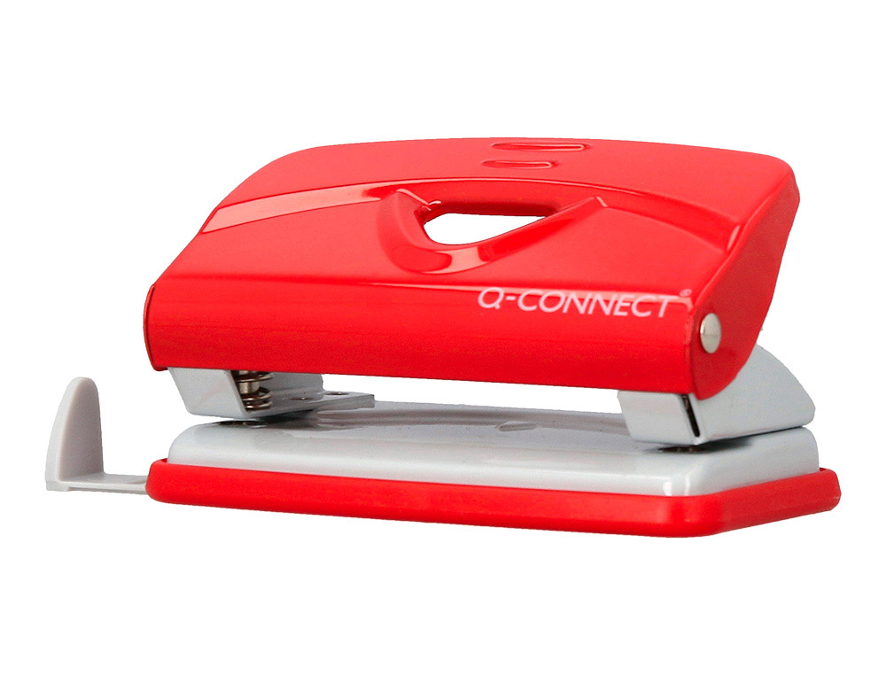 FURADOR Q-CONNECT KF14216 VERMELHO ABERTURA 1 MM CAPACIDADE 10 FOLHAS