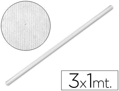 PAPEL KRAFT LIDERPAPEL ROLO BRANCO 1MT X 3MT 65 GR
