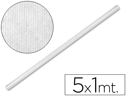PAPEL KRAFT LIDERPAPEL ROLO BRANCO 1MT X 5MT 65 GR