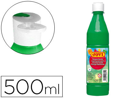 GUACHE LIQUIDO JOVI 500 ML VERDE MEDIO