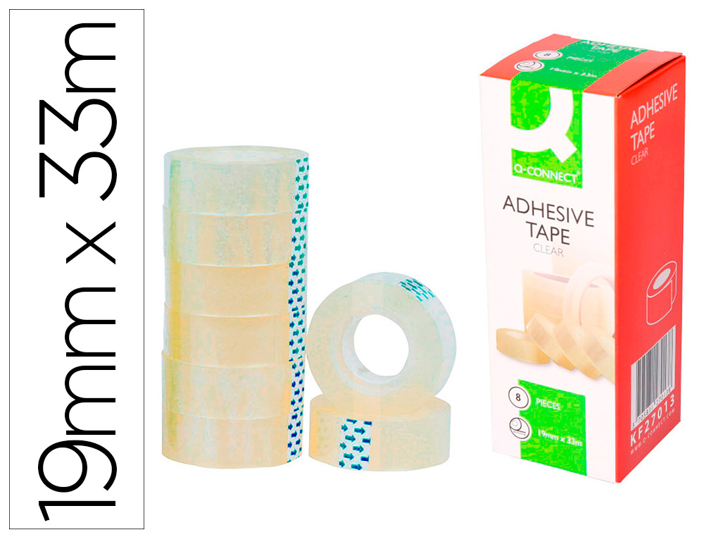 FITA ADESIVA Q-CONNECT 33 MT X 19 MM