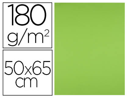 CARTOLINA LIDERPAPEL 50X65 CM 180 GR VERDE ERVA