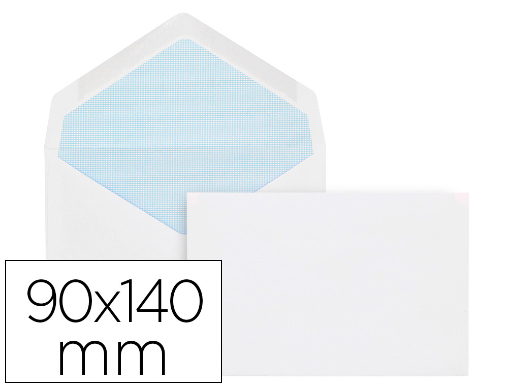 ENVELOPE LIDERPAPEL N.1 MNIMO NORMALIZADO BRANCO 95X145MM ENGOMADO PACK DE 500 UNIDADES