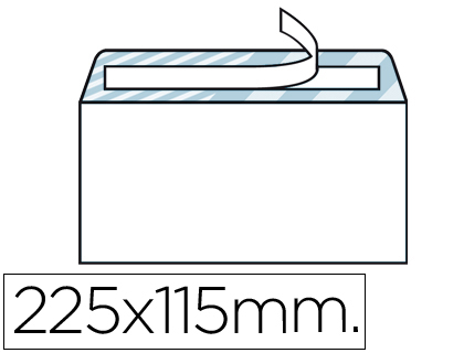 ENVELOPE LIDERPAPEL N.5 AMERICANO BRANCO 115X225 MM TIRA DE SILICONE PACK DE 500 UNIDADES