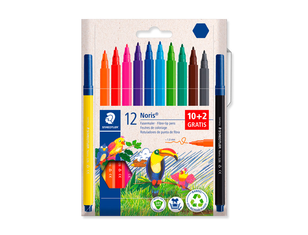 MARCADOR STAEDTLER NORIS CLUB 10 UNIDADES