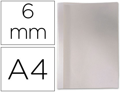 CAPA DE ENCADERNACAO GBC TERMICA EM PVC E CARTOLINA LOMBADA DE 6MM CAIXA DE 100 UNIDADES