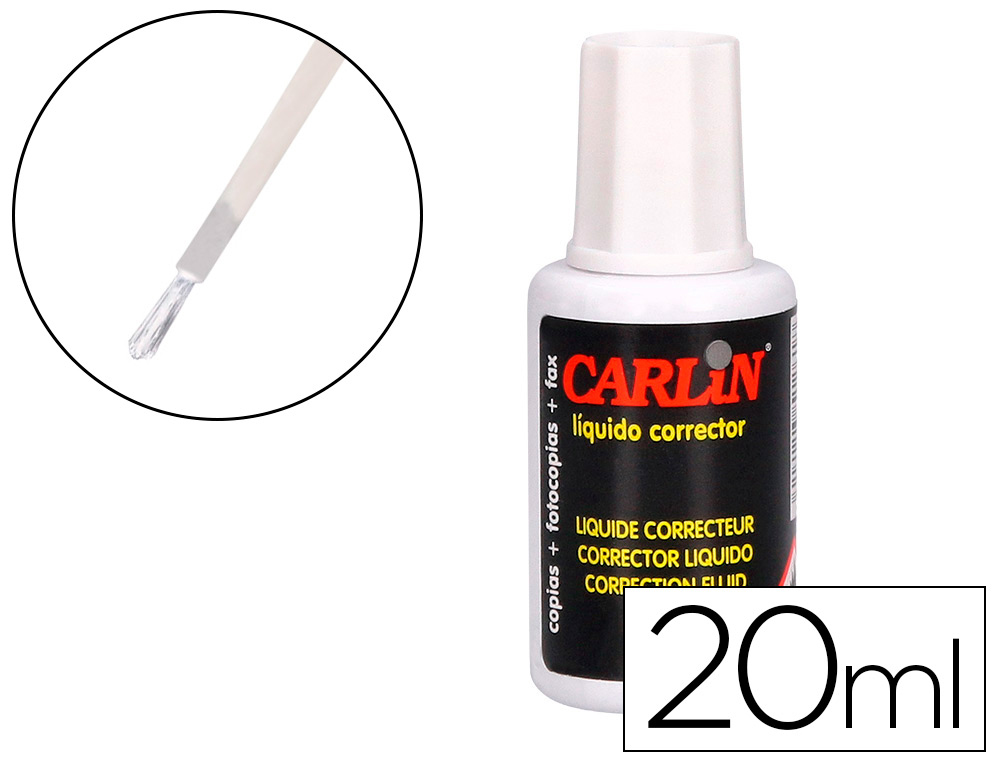 CORRETOR CARLIN APLICADOR PINCEL FRASCO 20 ML