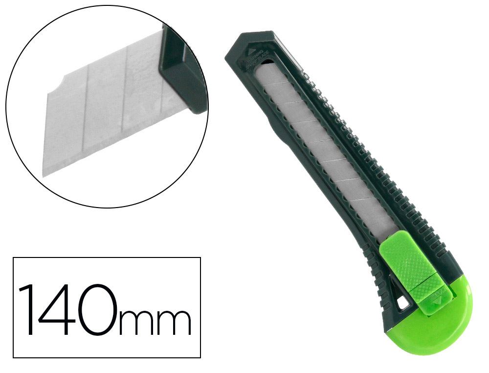 X-ATO Q-CONNECT LARGO DE PLSTICO LAMINA DE ACO 18 MM DE LARGURA COMPRIMENTO 140 MM BLISTER DE 1 UNIDADE