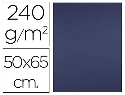 CARTOLINA LIDERPAPEL 50X65 CM 240 GR AZUL SAFIRA