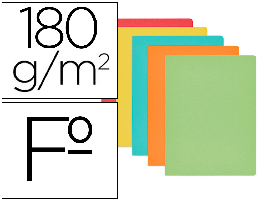 CLASSIFICADOR GIO DE CARTOLINA FOLIO CORES PASTEL SORTIDAS 180 GR/M2 EMBALAGEM DE 50 UNIDADES