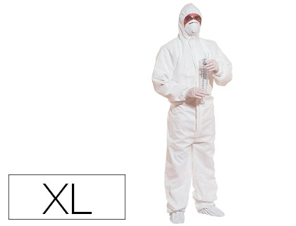 CASACO COM CAPUCHO DELTAPLUS DE UM USO EM TECIDO DELTATEK 6000 COR BRANCO FORMATO XL