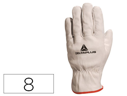 LUVAS DELTAPLUS PELE DE VACA COR CINZA TAMANHO 8