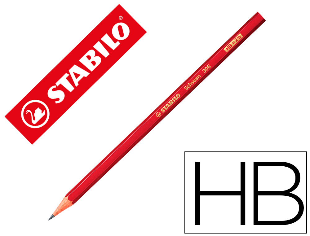 LAPIS DE GRAFITE STABILO SWANO 306 HB UNIDADE