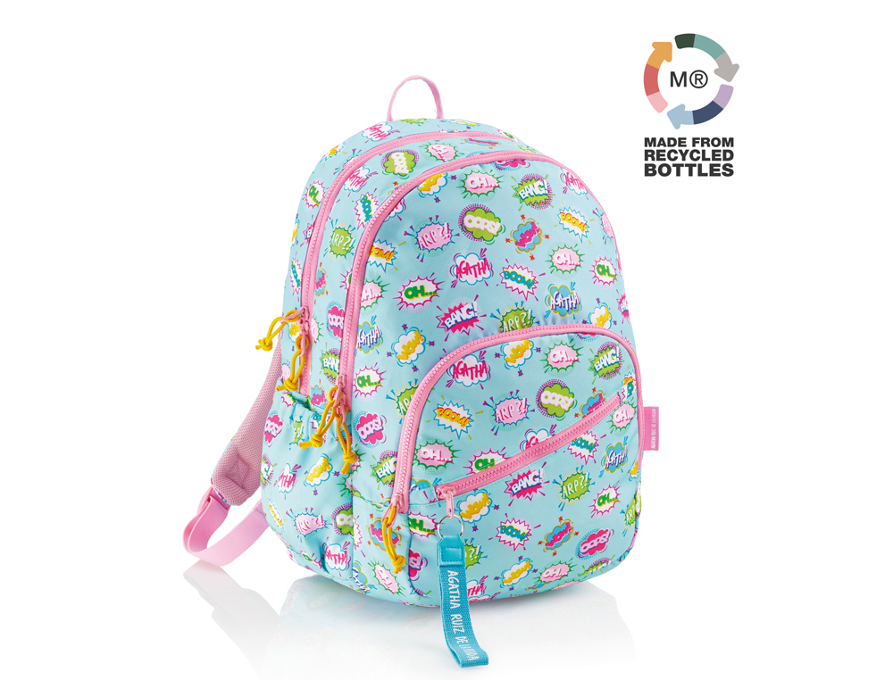 MOCHILA MIQUELRIUS OSLO RECICLADA ARP WOW TRIPLE 410X280X165 MM