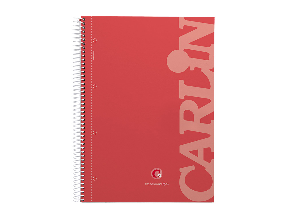 CADERNO ESPIRAL CARLIN A4 MICRO CAPA FORRADA 120F 90 GR QUADRICULA 5 MM 4 FUROS 5 BANDAS COR VERDE