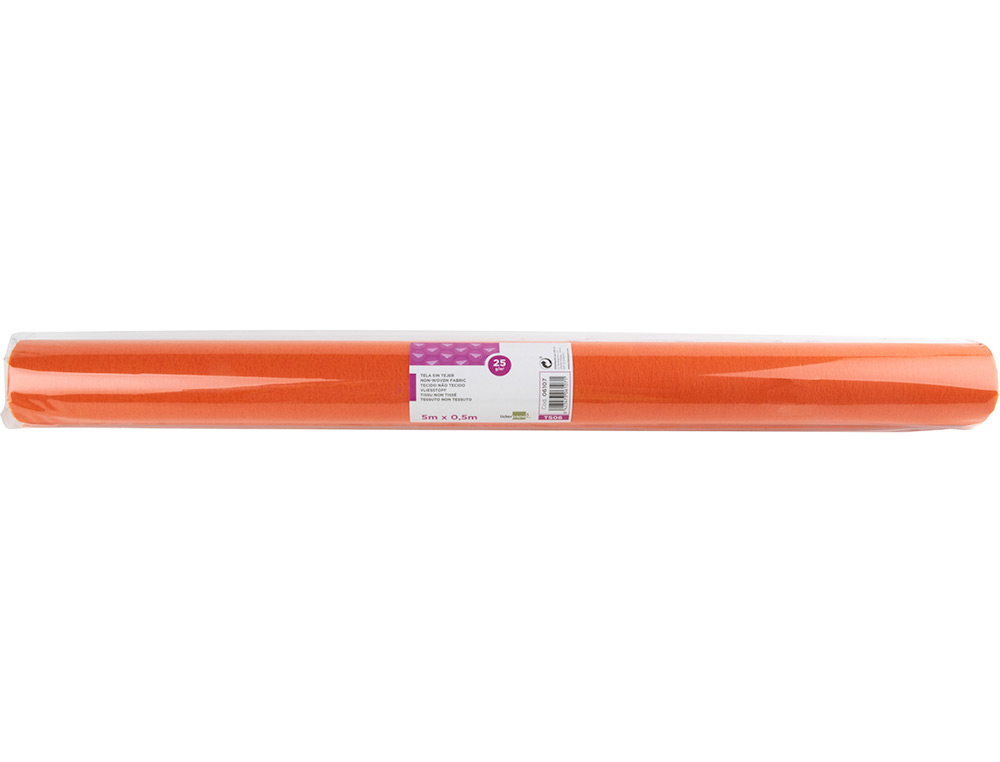 TECIDO SEM TECER LIDERPAPEL 25 G/M2 ROLO DE 5 MT LARANJA