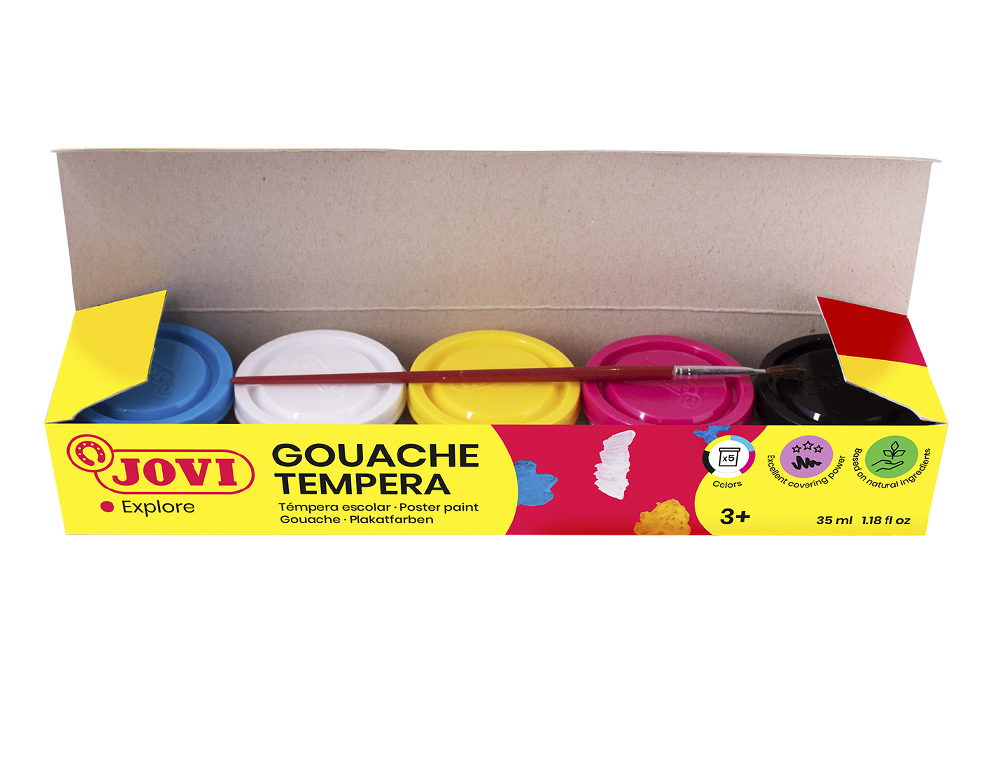 ESTOJO JOVI DE GUACHE - 5 BOIOES DE 40 ML