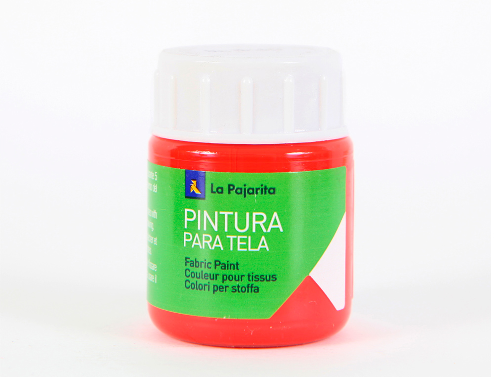 TINTA PARA TELA LA PAJARITA 20 ML VERMELHO
