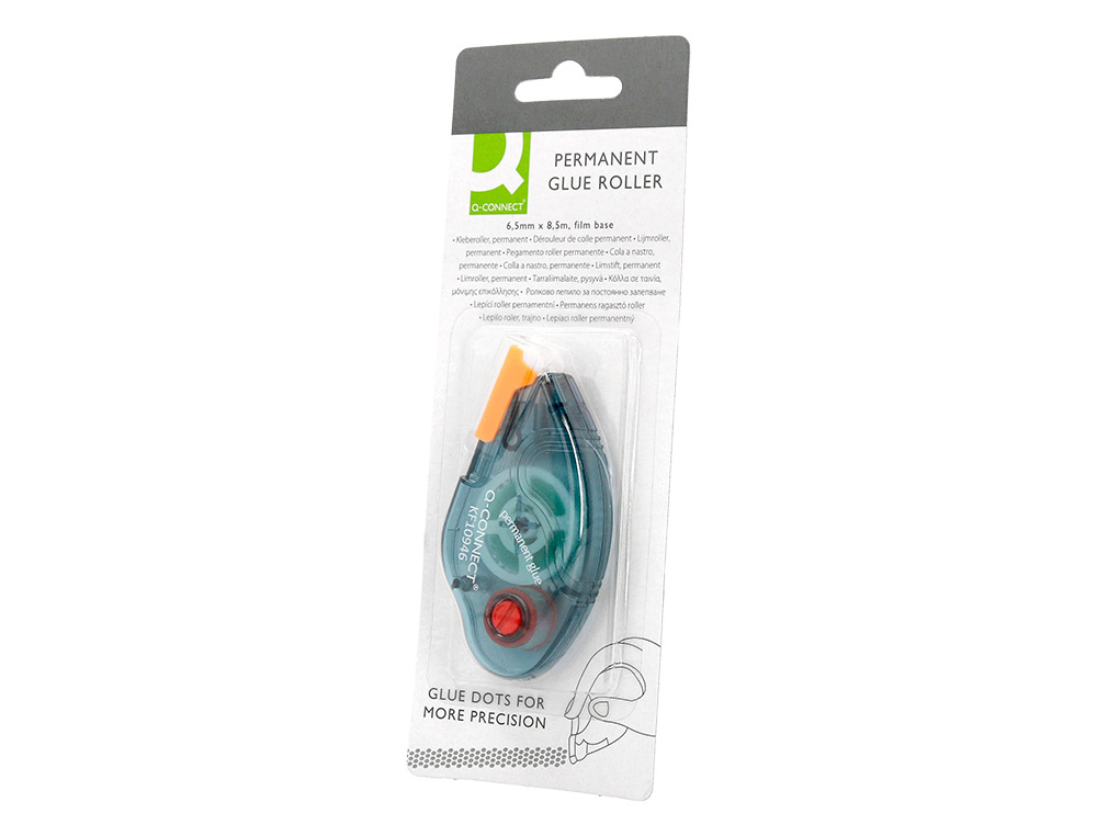 COLA Q-CONNECT ROLLER COMPACTO PERMANENTE 6,5 MM DE LARGURA X 8,5 MT - UNIDADE