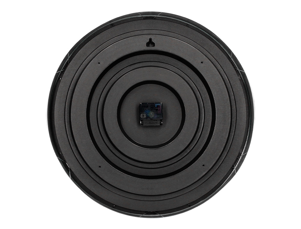 RELOGIO Q-CONNECT DE PAREDE PLASTICO DE ESCRITORIO REDONDO 50 CM MOLDURA CROMADA