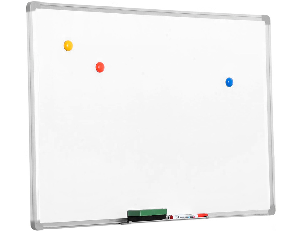 QUADRO BRANCO Q-CONNECT LACADO MAGNETICO MOLDURA EM ALUMINIO 60X45 CM