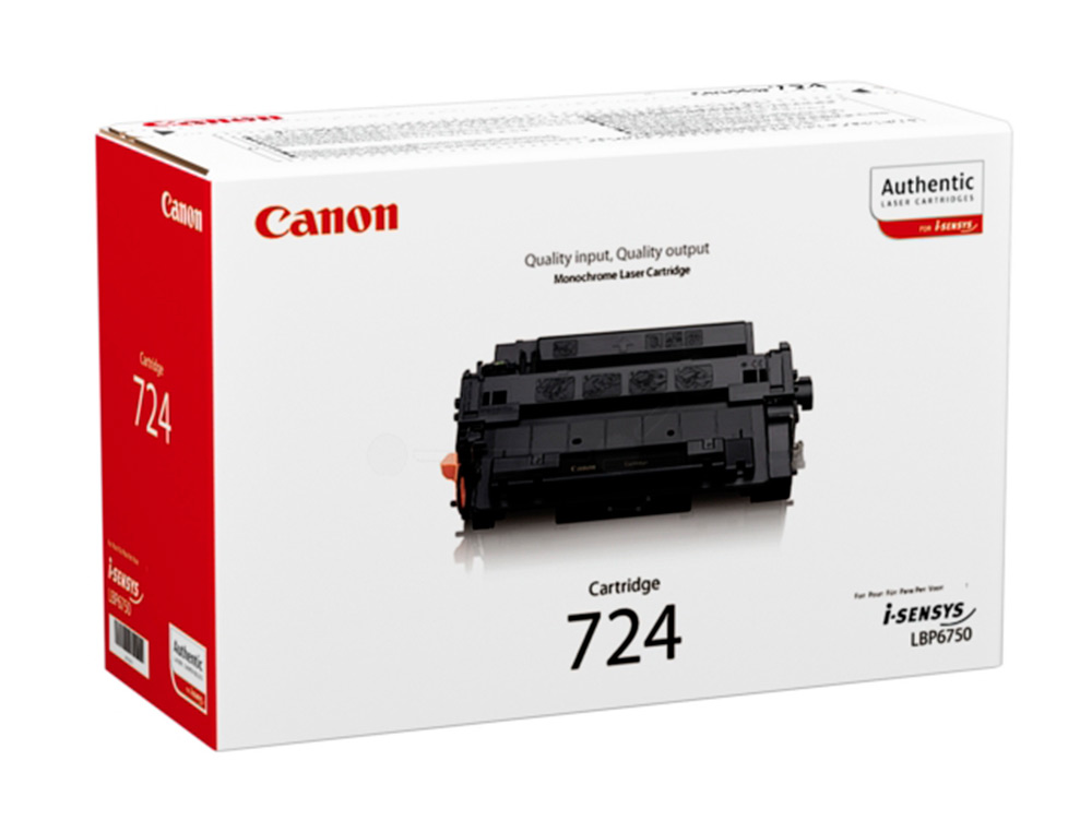 TONER CANON 724H LBP6750 LBP6780 PRETO