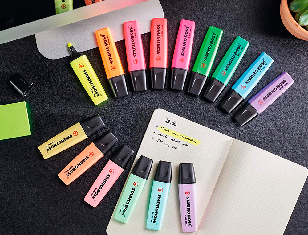 MARCADOR FLUORESCENTE STABILO BOSS 70 PASTEL FUCSIA GELADO