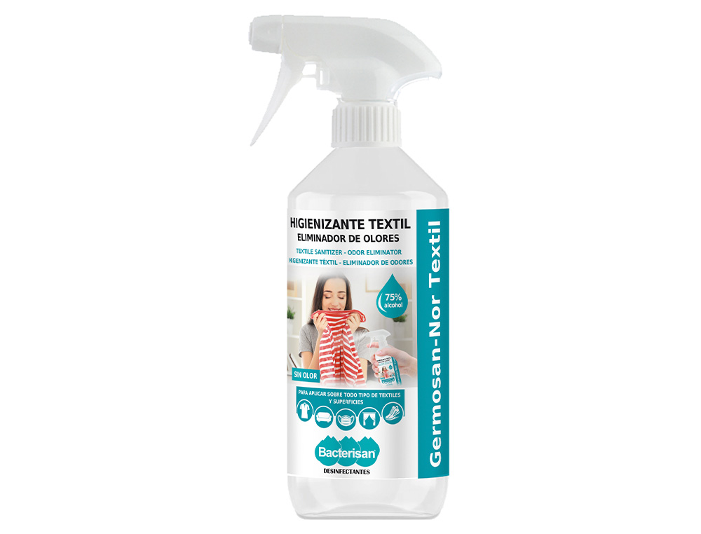 DESINFETANTE BACTERISAN GERMOSAN-NOR BP7 VIRUCIDA PARA TEXTIL FRASCO PULVERIZADOR DE 500 ML