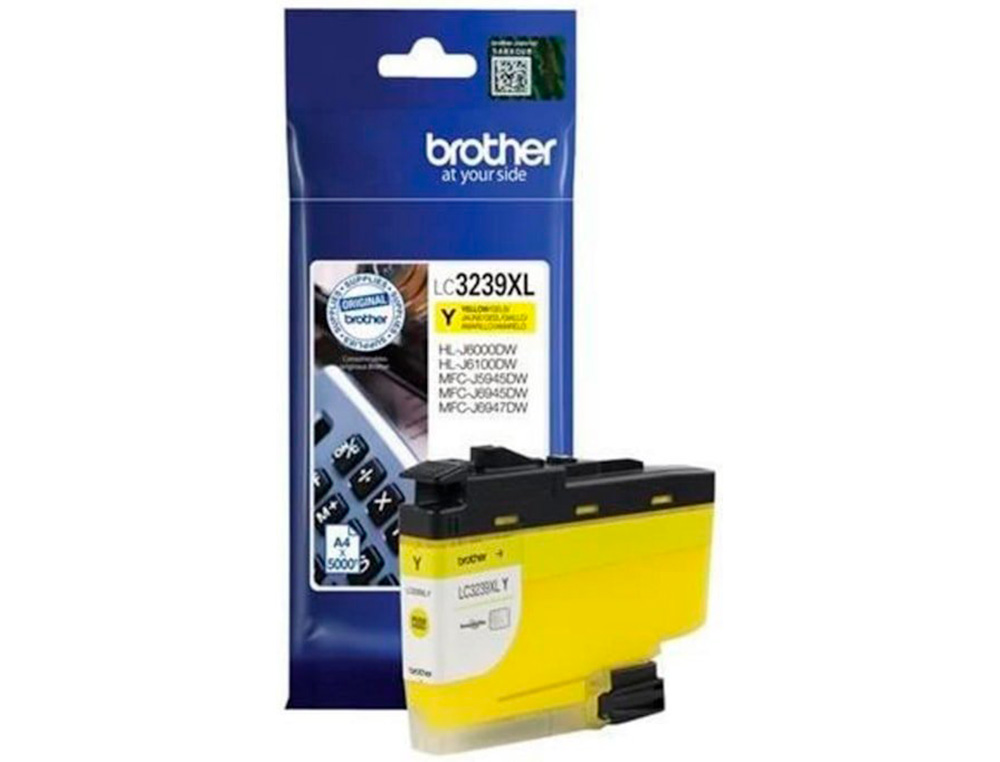 TINTEIRO BROTHER LC3239Y HL-J6000 / MFC-J5945 / MFC-J6945 / MFC-J6947 AMARELO 5000 PAGINAS