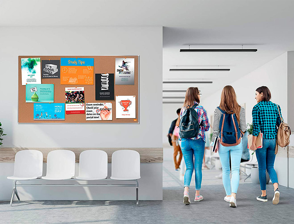 QUADRO DE AVISOS NOBO IMPRESSION PRO CORTIÇA FORMATO PANORAMICO 40
