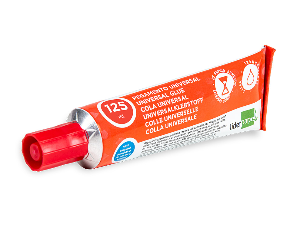 COLA LIDERPAPEL UNIVERSAL TRANSPARENTE 125 ML