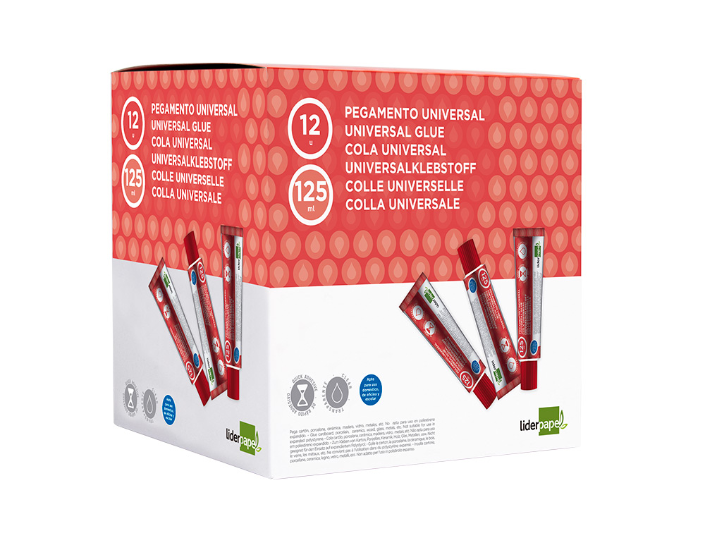 COLA LIDERPAPEL UNIVERSAL TRANSPARENTE 125 ML