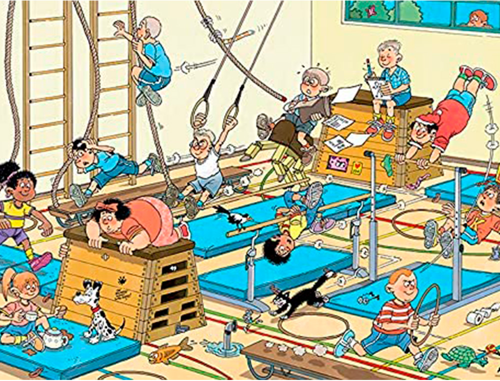 PUZZLE GOULA JUMBO JAN VAN HAASTEREN AULA DE GINASTICA 240 PECAS