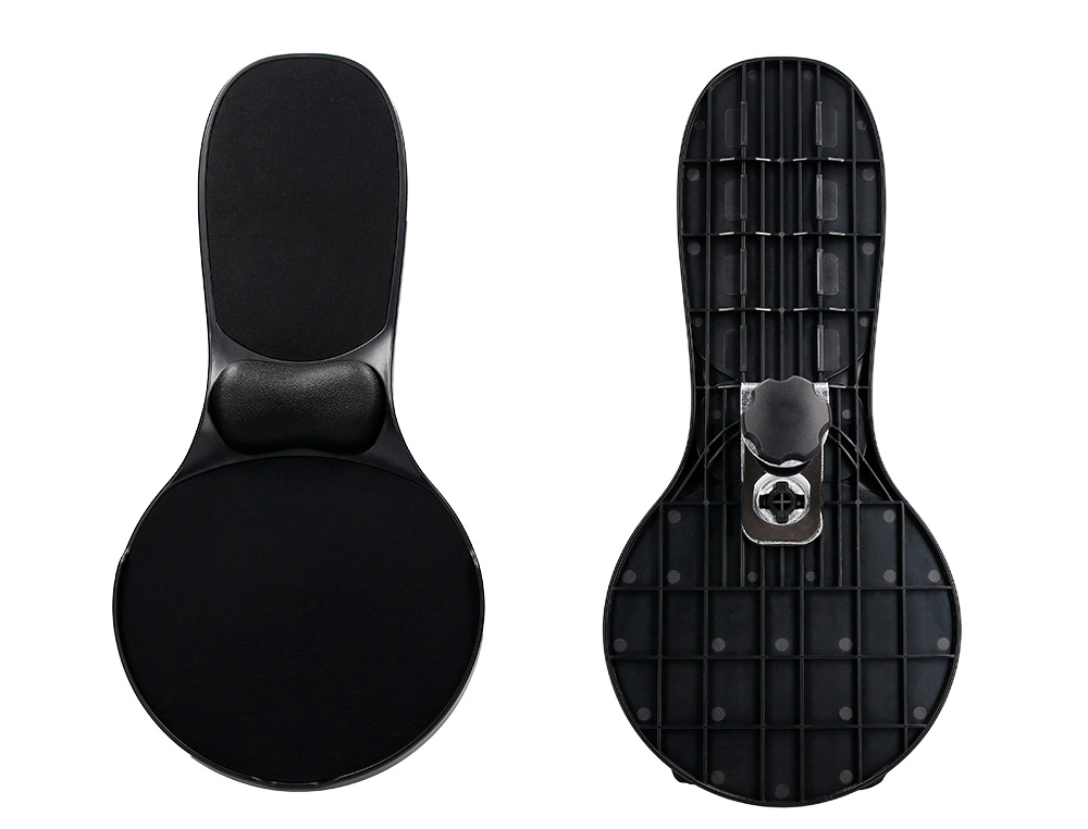 APOIO DE BRACOS ERGONOMICO Q-CONNECT COM TAPETE DE RATO E APOIO DE PULSOS PRETO 220X140X480 MM