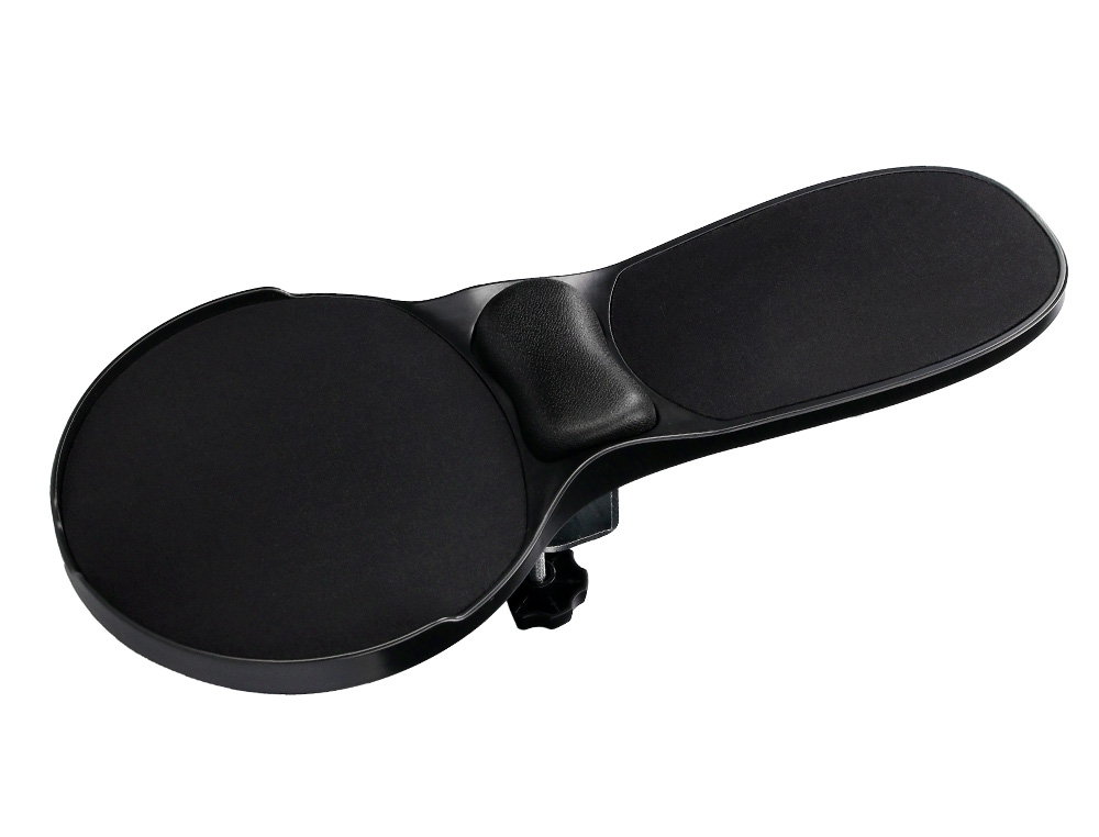 APOIO DE BRACOS ERGONOMICO Q-CONNECT COM TAPETE DE RATO E APOIO DE PULSOS PRETO 220X140X480 MM