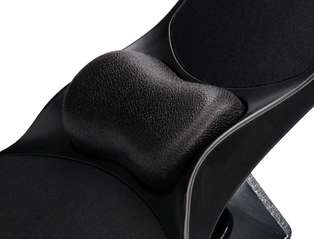 APOIO DE BRACOS ERGONOMICO Q-CONNECT COM TAPETE DE RATO E APOIO DE PULSOS PRETO 220X140X480 MM
