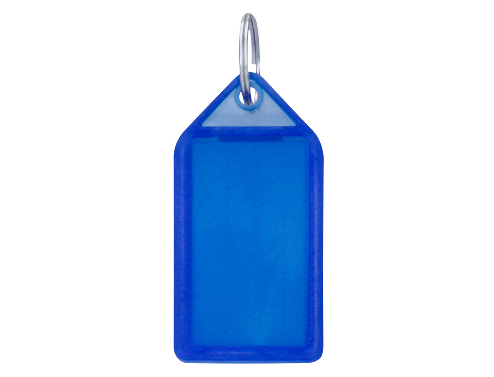 CHAVEIRO PORTA ETIQUETAS Q-CONNECT PREMIUM COR AZUL CAIXA DE 40 UNIDADES